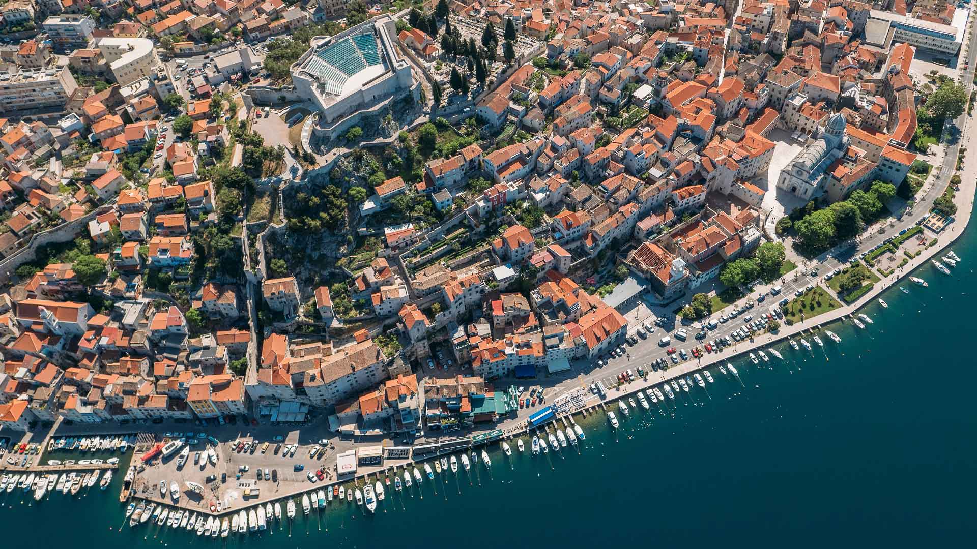 Sibenik Stadt von oben – Offizielle Website von Amadria Park
