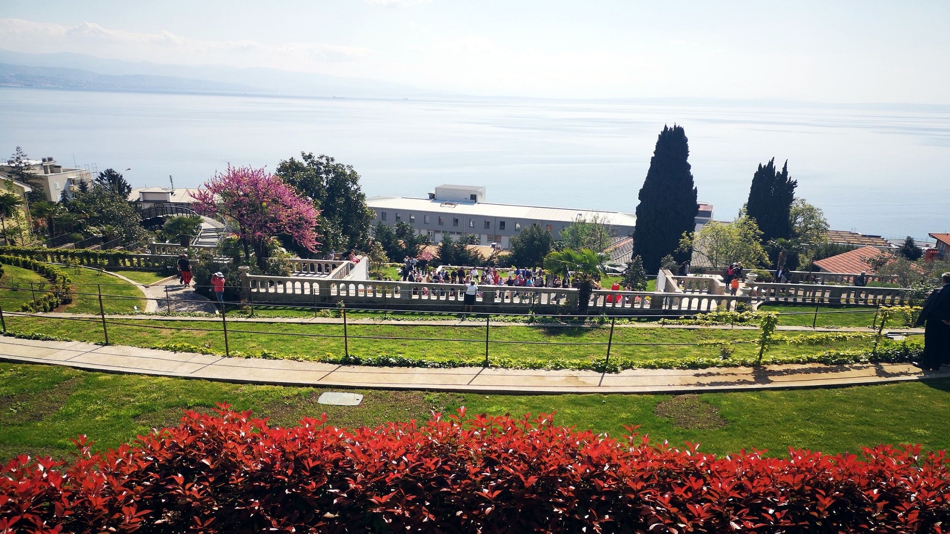 Amerikanische Gärten ein historischer Garten in Opatija Offizielle