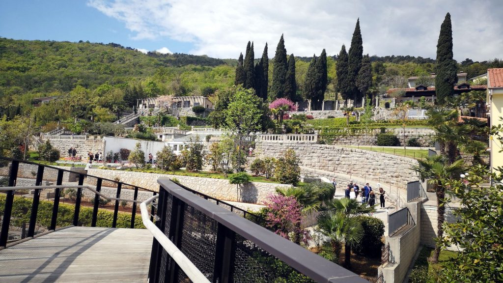 Amerikanische Gärten ein historischer Garten in Opatija Offizielle