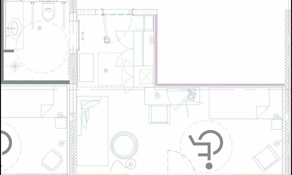 Handicapped-Einzelzimmer, 22 m² Atriumsblick-1