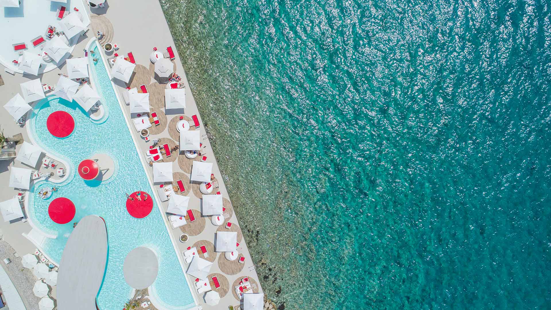 Hotel Niko En Vogue Beach Club from above