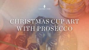Christmas cup art with prosecco-2